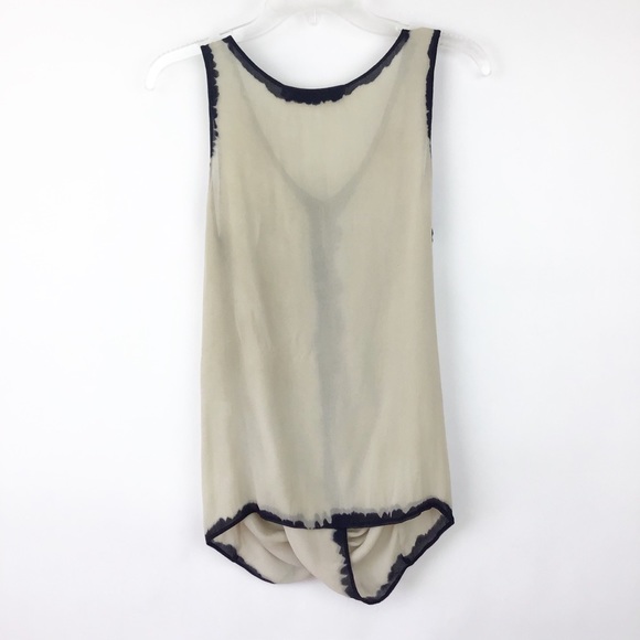 VIVIANA UCHITEL Dyed Silk V-Neck wrap Blouse S-M - Picture 2 of 7